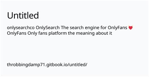 only fans nides|OnlySearch — The search engine for OnlyFans